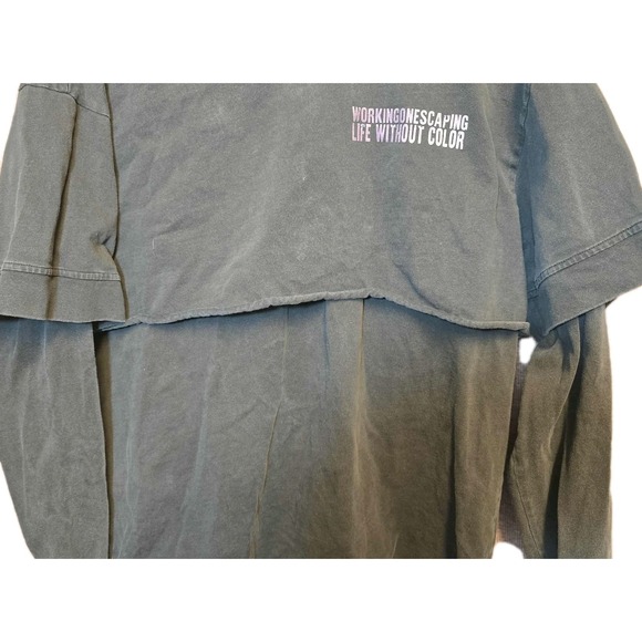 🔥 Working On Escaping Double Tee Shirt 👕 Men's Size L ‎ Graphic Streetwear - Picture 2 of 6